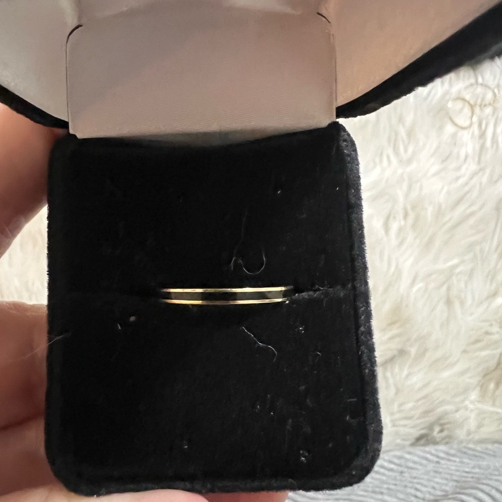 Mejuri Gold and Black band